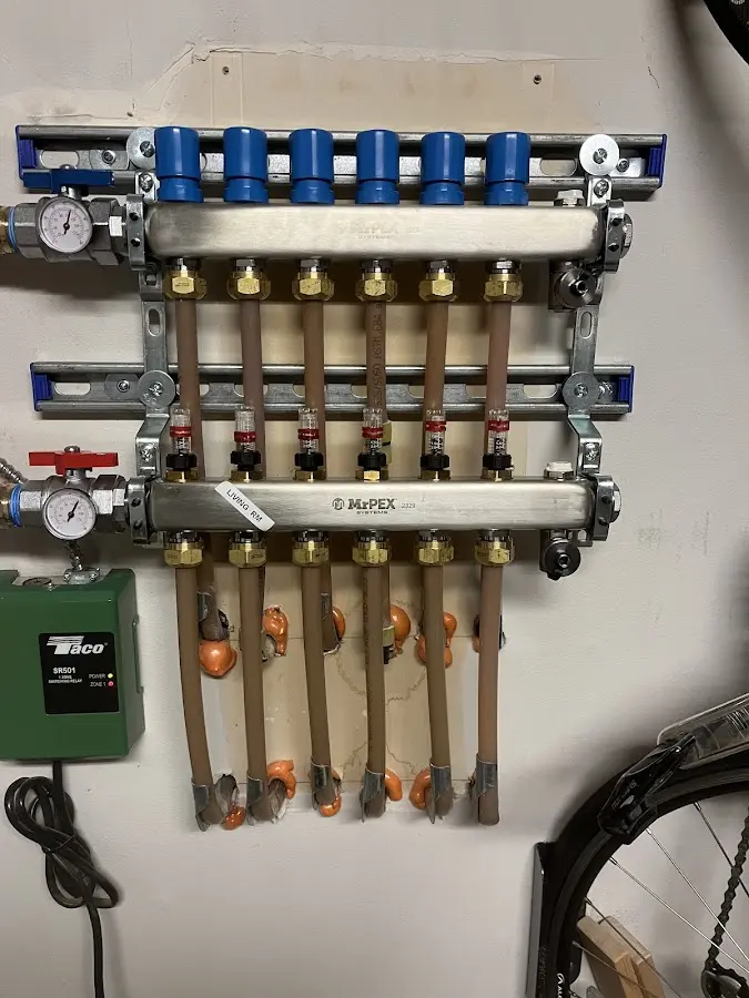 Plumber performing Gas Line Installation at a residential property in Brownsville